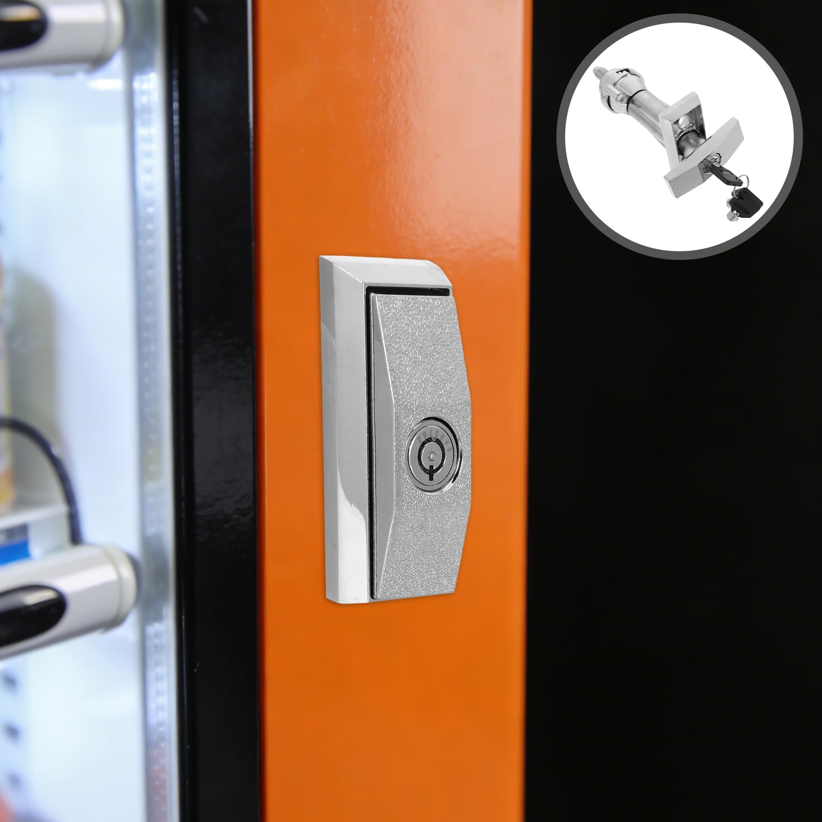 Cerradura Tipo T de Aleación de Zinc y Aluminio para Máquinas Expendedoras de Agua, Cilindro con Llave Segura, Repuesto Resistente para Gabinetes y Accesorios de Máquinas