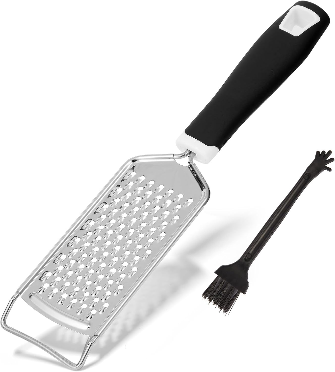 Handheld Cheese Grater – Mirror Stainless Steel Blades, Lightweight & Ultra-Smooth & Rustproof – Non-Slip Comfortable Handle for Parmesan, Mozzarella, Hard & Soft Cheeses – Dishwasher Safe Handheld Cheese Grater – Mirror Stainless Steel Blades, Lightweight & Ultra-Smooth & Rustproof – Non-Slip Comfortable Handle for Parmesan, Mozzarella, Hard & Soft Cheeses – Dishwasher Safe