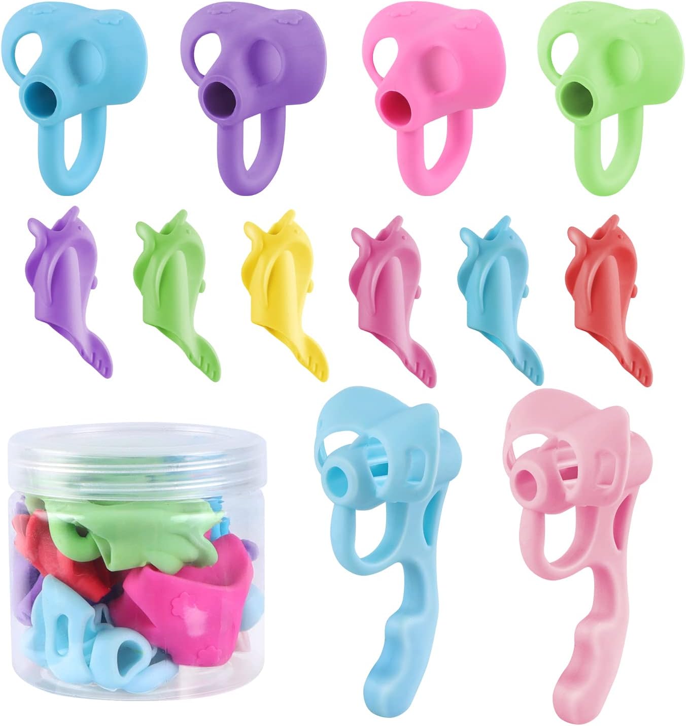 Pencil Grips,Pencil Grips for kids handwriting,Pencil Grippers, Finger Grips for Pencils(12pcs)