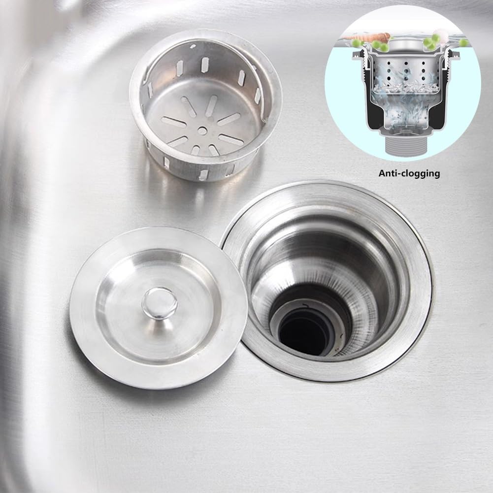 Lavello da Cucina,lavello Parete,lavabo in Acciaio Inox con Supporto Lega di Alluminio per Lavanderia,Garage,Officina (48x35x31cm)
