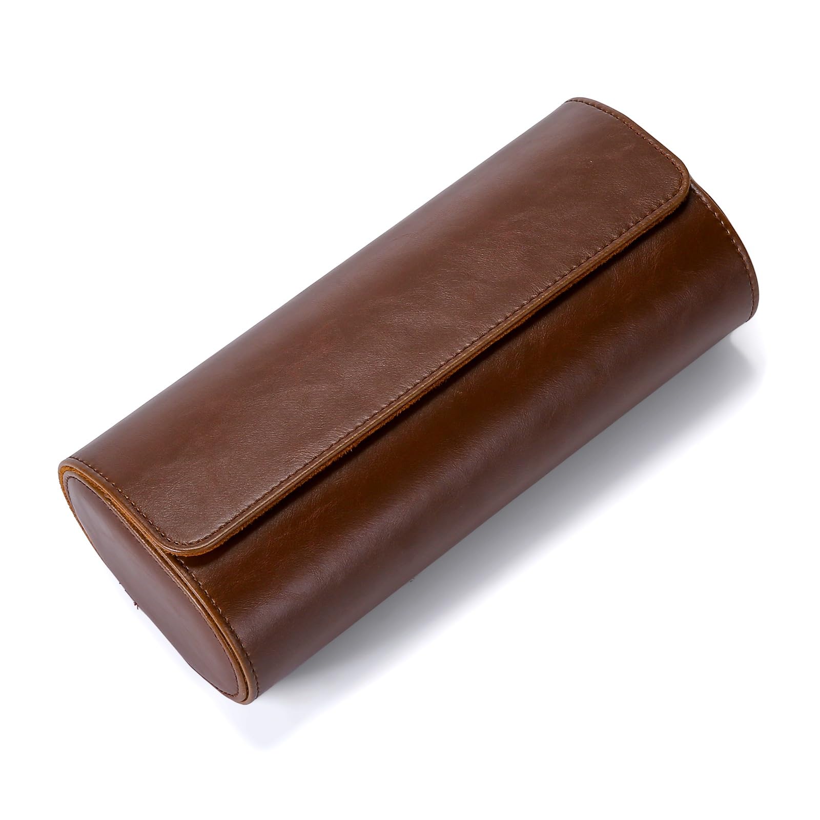VINBAGGE Scatola Per Orologi in Pelle Sintetica, Porta Orologi da Viaggio per 3 Orologi,Porta Orologi Uomo con Cuscino Rimovibile,Portatile Scatola per Uomo Donne