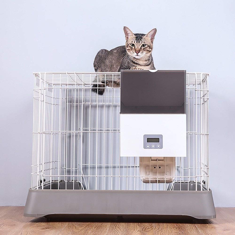 CageType Pet Feeding Machine Timing Quantitative Cage Feeding Machine Pet Supplies Bird Dog cat Feeder