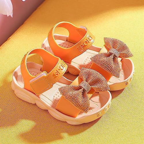 2025 Toddler Kids Infant Girls Soild Bowknot Princress Shoes Soft Sole Non Slip First Walkers Prewalker Beach Shoes2