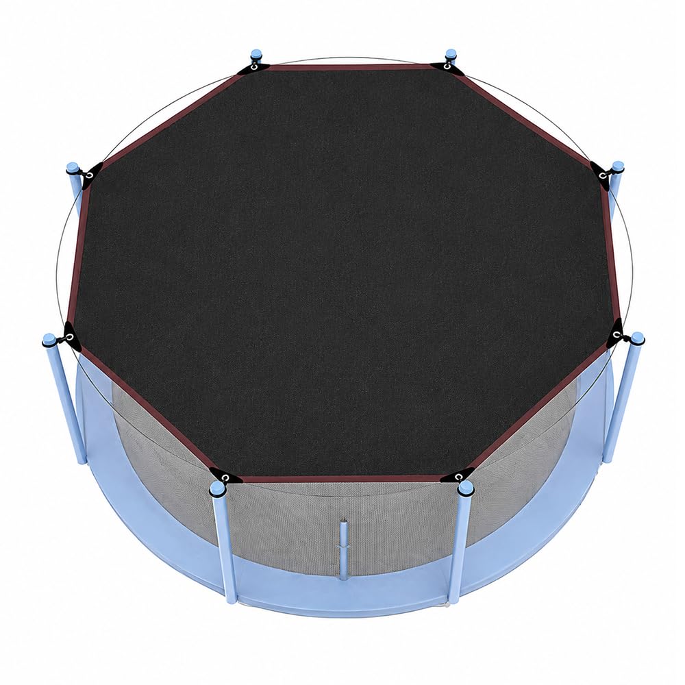 Trampolin Sonnenschutz 366, Trampolin überdachung für 8-Stangen Zelt, UV-resistent Trampolins Abdeckung, Trampolins Zubehör