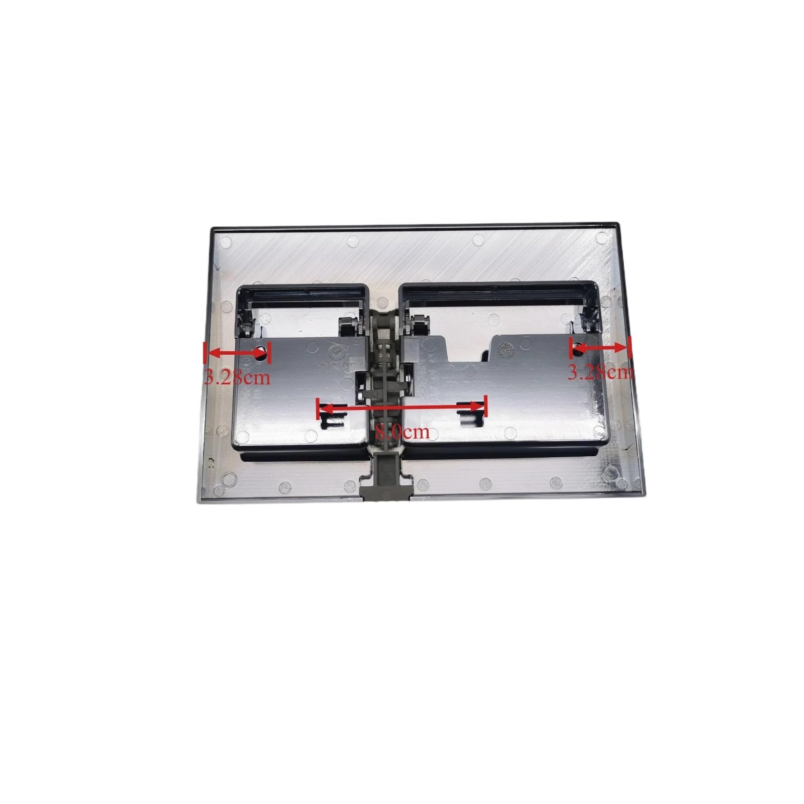 Compatible For Geberit, Doble Botón Cromado. | 115.045.16.1, cisterna empotrada, WC de pared, doble descarga, pulsador frontal