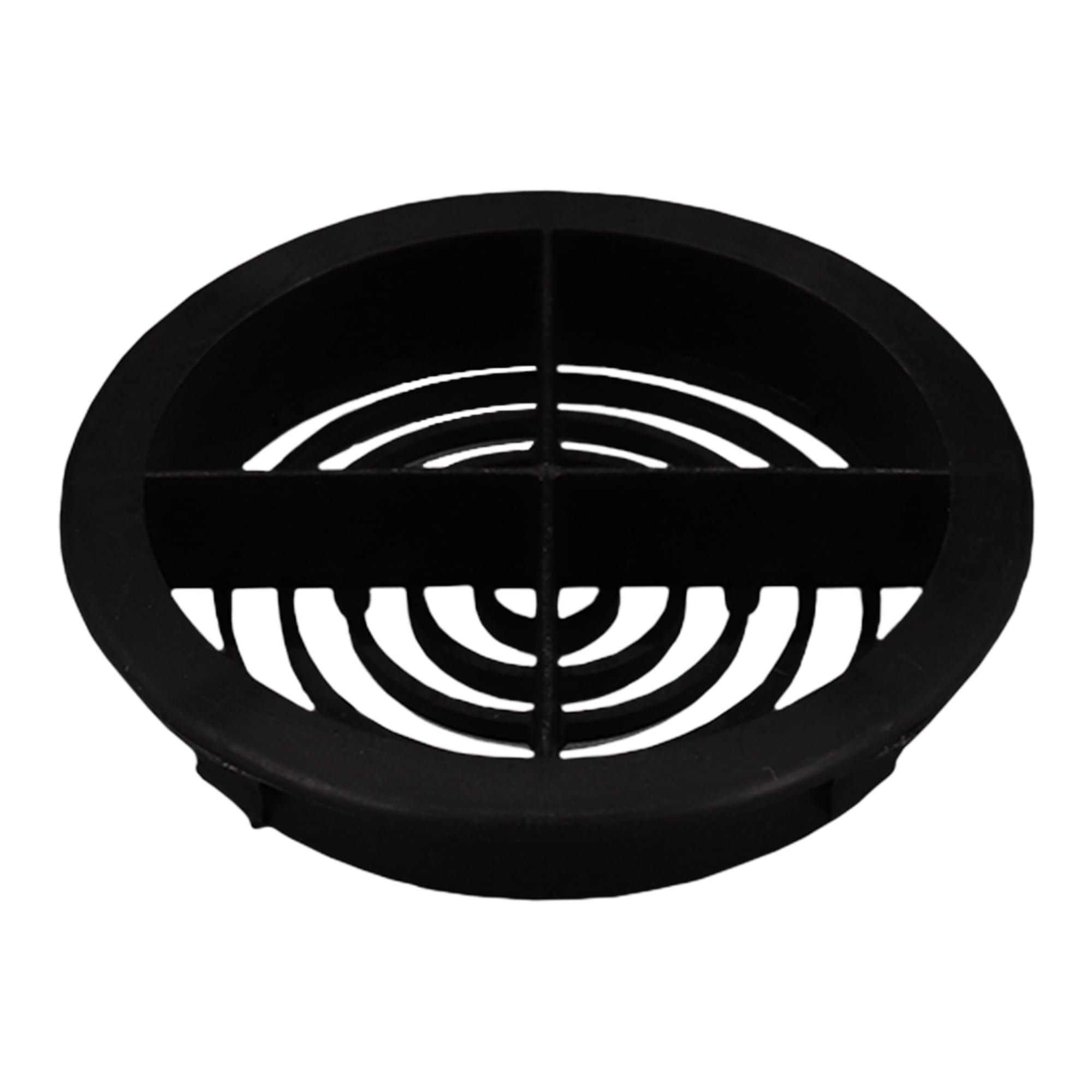 10 x Black Plastic 70mm Round Soffit Air Vents/Push in Roof Discs