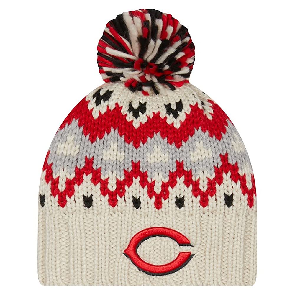 New EraWomen Cincinnati Reds Frost Knit Beanie Hat, Natural White