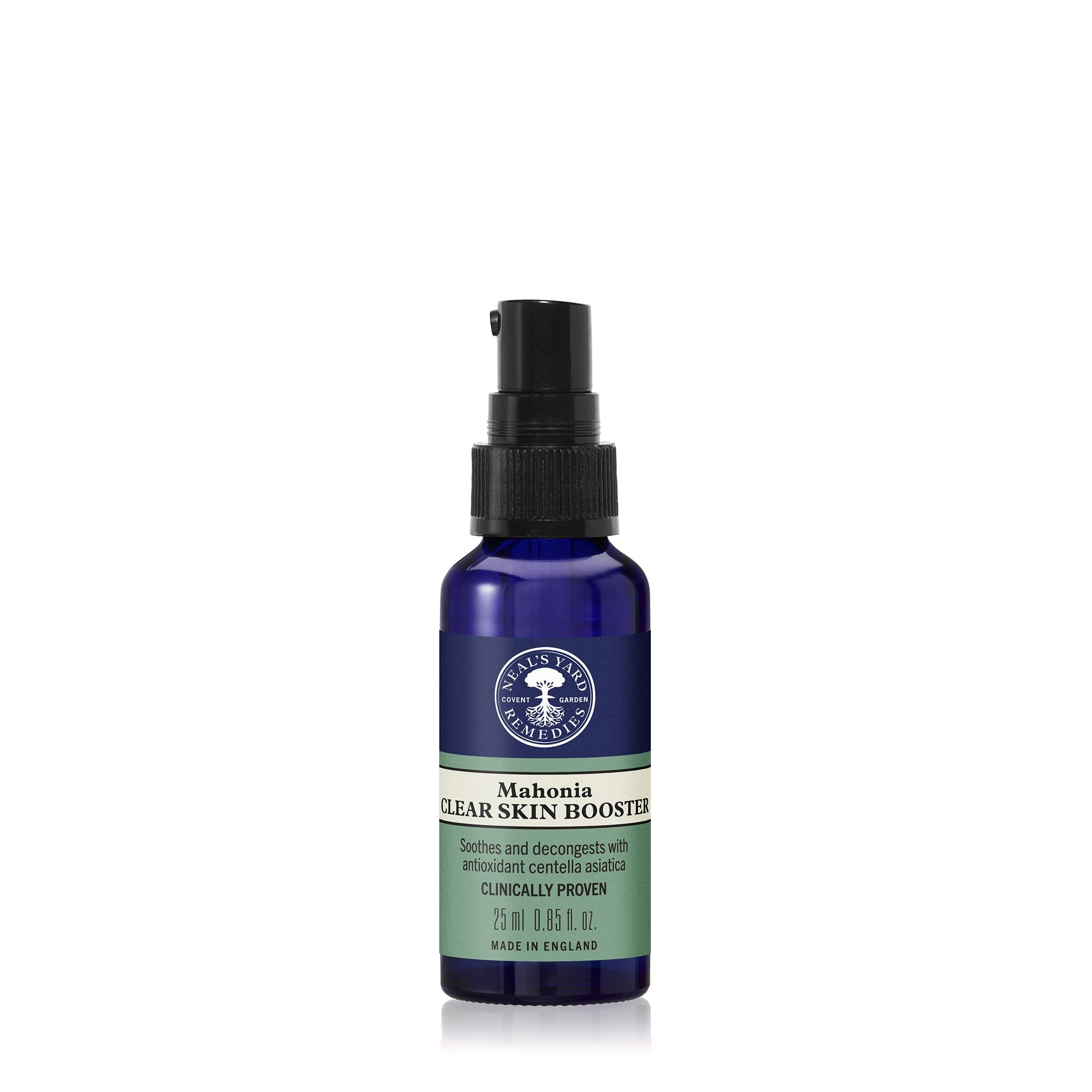Neal's Yard Mahonia Booster with Antioxidant Centella Asiatic for Oily, Acne Prone Skin, Unclogs Pores, Balances & Purifies Face, Cruelty Free, 25mL