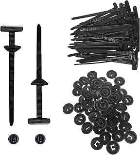 100Pcs Nylon Universal Cable Tie Buckle,2025 New Heavy Duty Self-Locking Nylon Zip Ties Holder,Multipurpose Plastic Cable Ties Tool for Car Daily Repair
