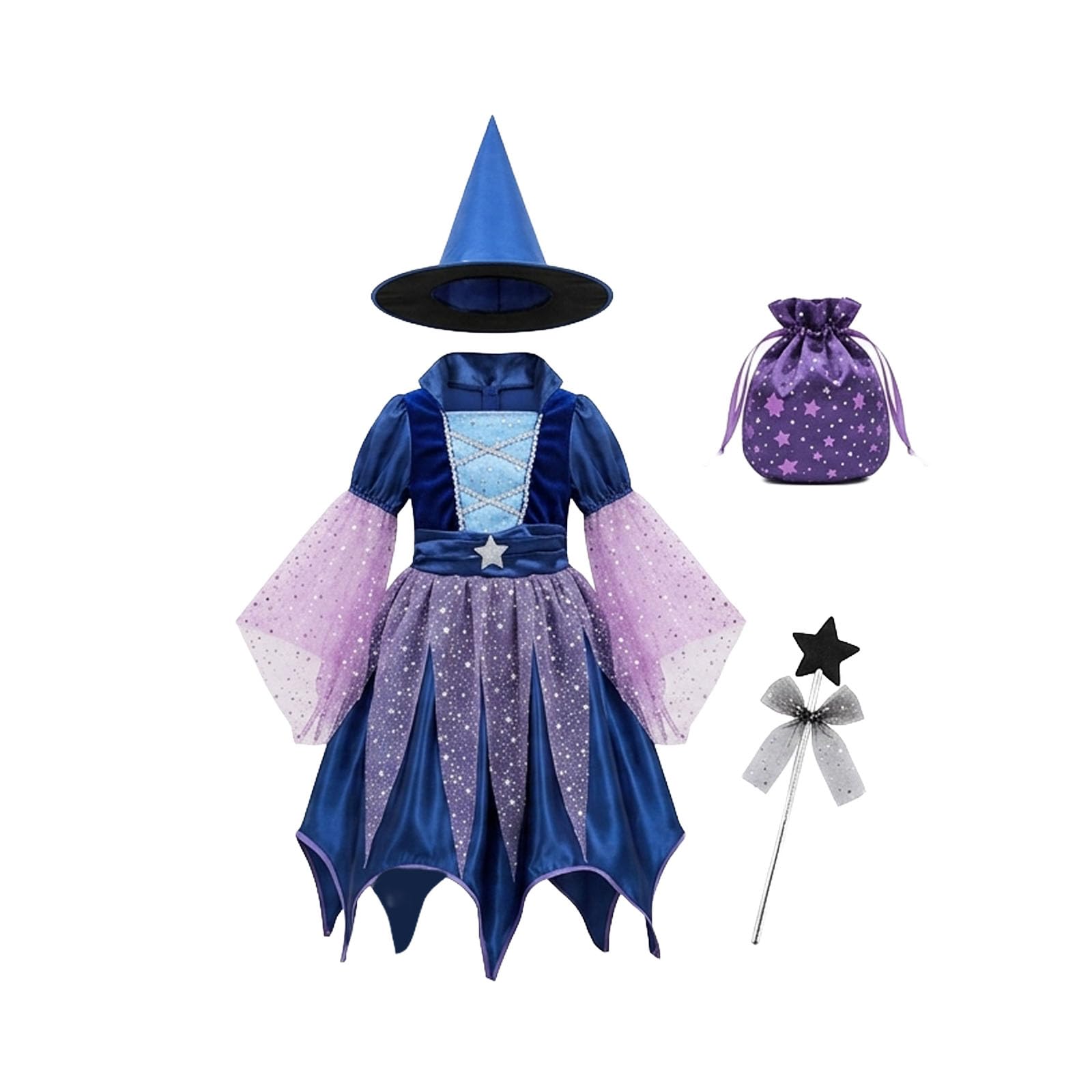 Witch Costume Childrens Halloween Costumes For Girls Funny Dress