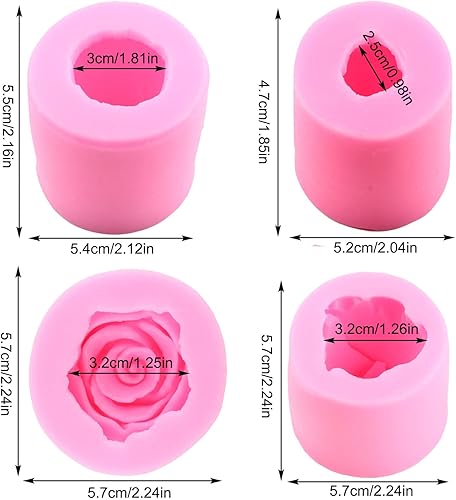 Miniatura 2 de MYPRACS Moldes de silicona grandes de flores de rosas de crisantemo peonía fondant para decoración de pasteles decoración de magdalenas jabón de