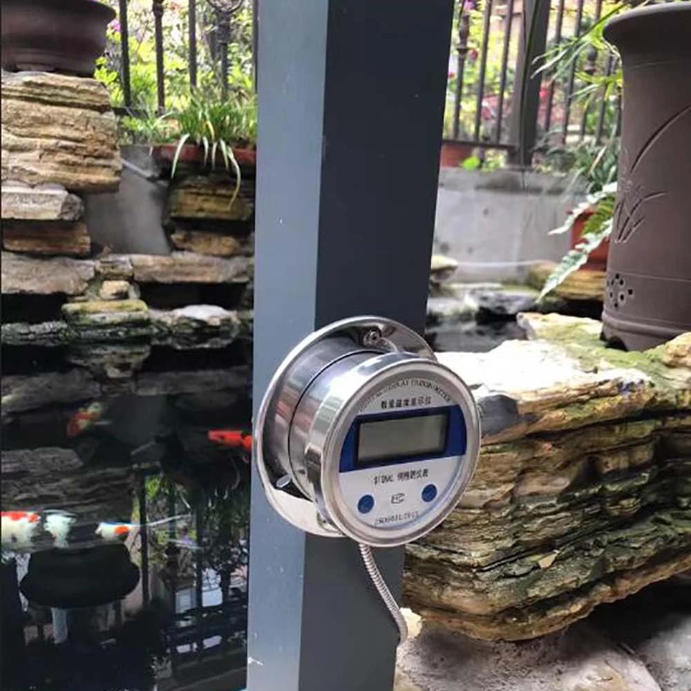 Toplionace Termómetro de Pantalla Digital con Sonda Impermeable de 5 M Comprobador de Temperatura Industrial de 50℃ ~ 200℃