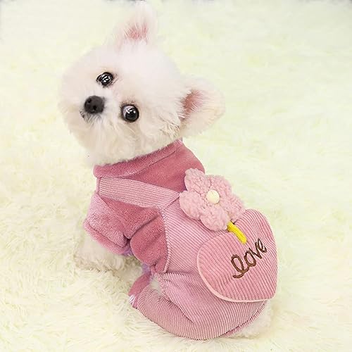 Miniatura 5 de Abrigo de invierno para perro, ropa para cachorros, traje de pana para Halloween, Navidad, sudadera cálida para perro, overol para gato, pijamas