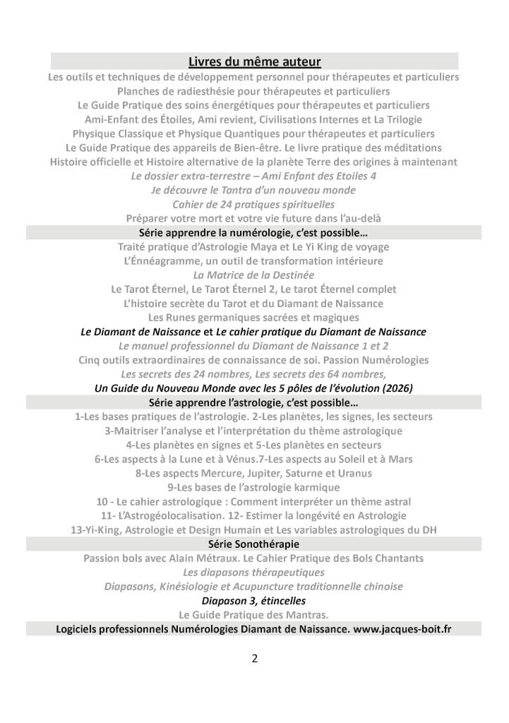Les diapasons thérapeutiques: 1: Les fondations VERSION FEVRIER 2026