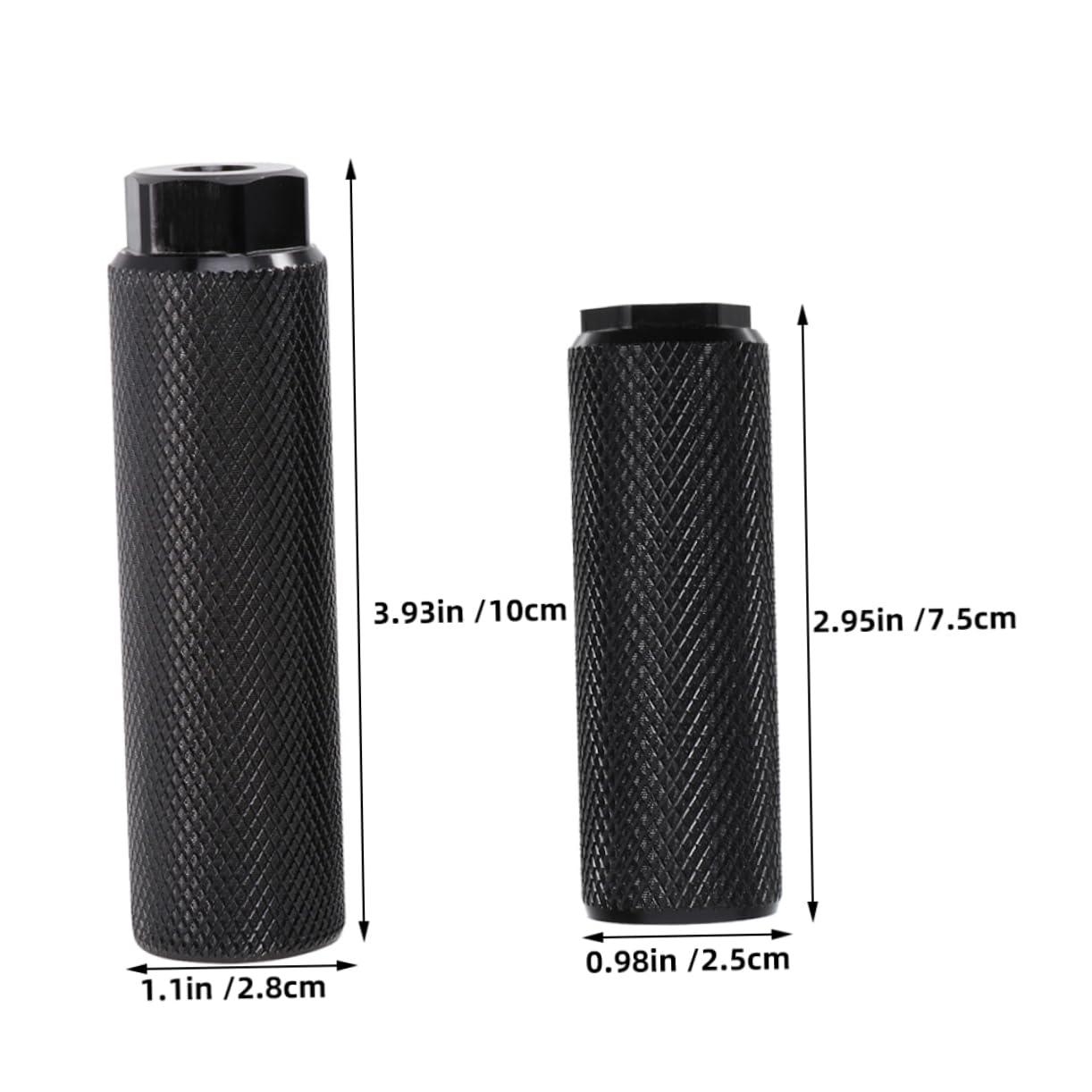 FOYTOKI E-Bike Rear Foot Pegs 4 Pack Aluminum Alloy Bike Pegs Sturdy Detachable Cycle Accessories Easy Install for