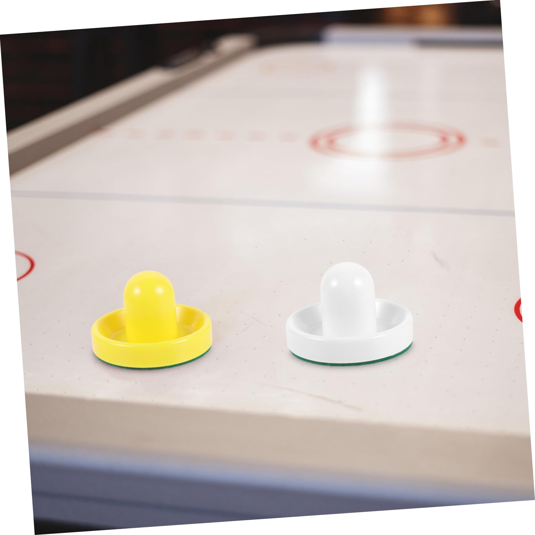 Hemobllo 3 Ensembles Set de Accessoires de Hockey Table Poussoir et Palets Couleurs Palets Jeu pour Famille