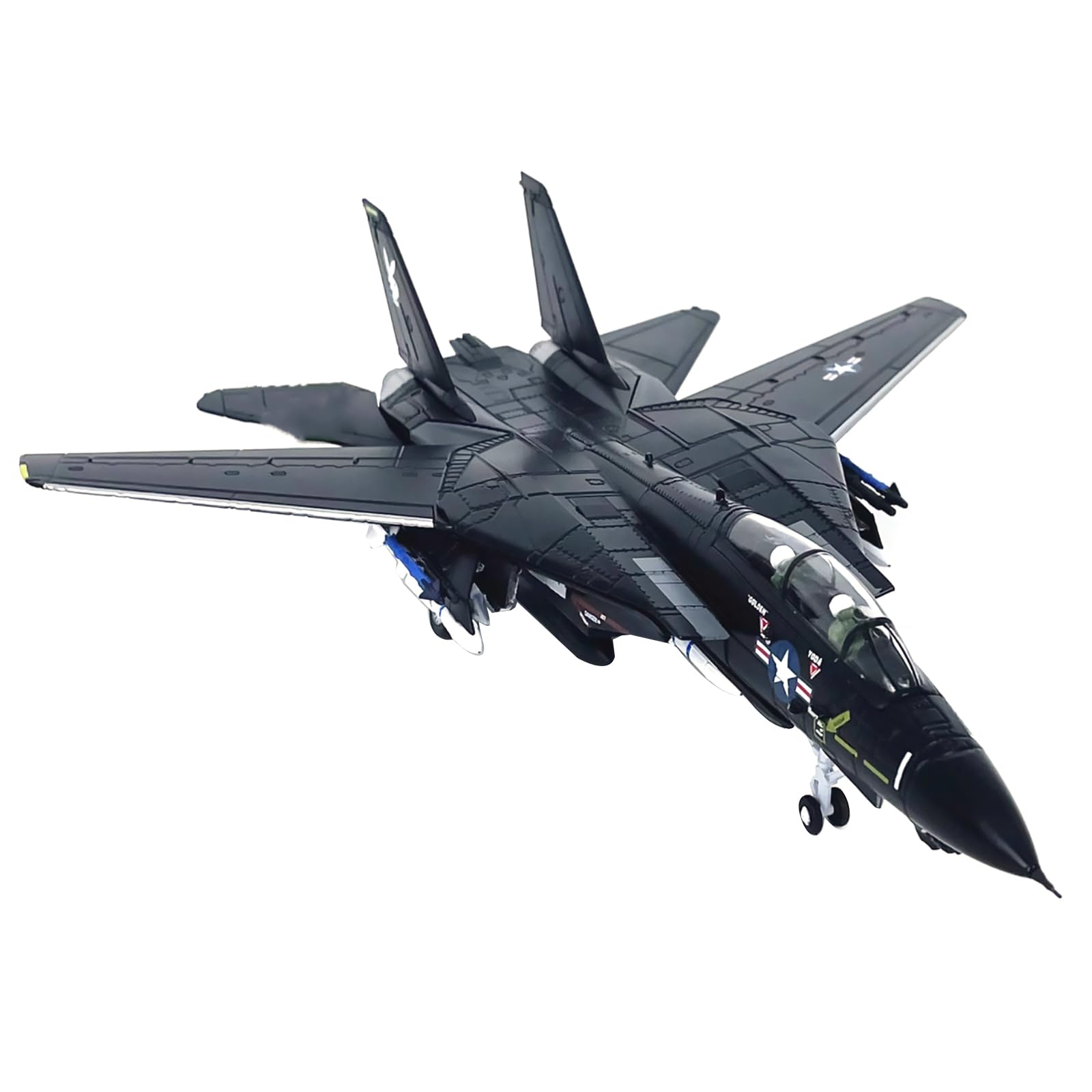 Amazon.co.jp: 1/100スケール アメリカ F14トムキャット 合金戦闘機 VX
