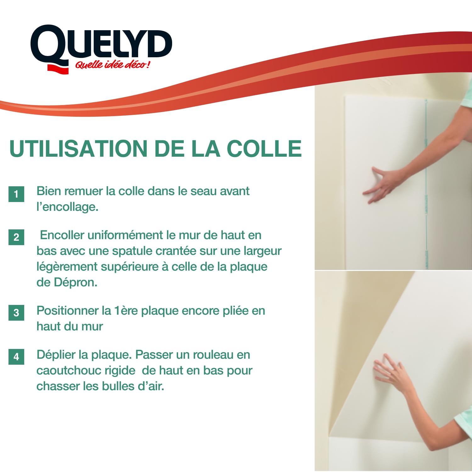 Quelyd Colle pour Plaques Depron et Matériaux Isolants - Haute Performance - Isolation Mur Et Plafonds - Colle en Pâte Prête à l'Emploi, Pot de 6 Kg