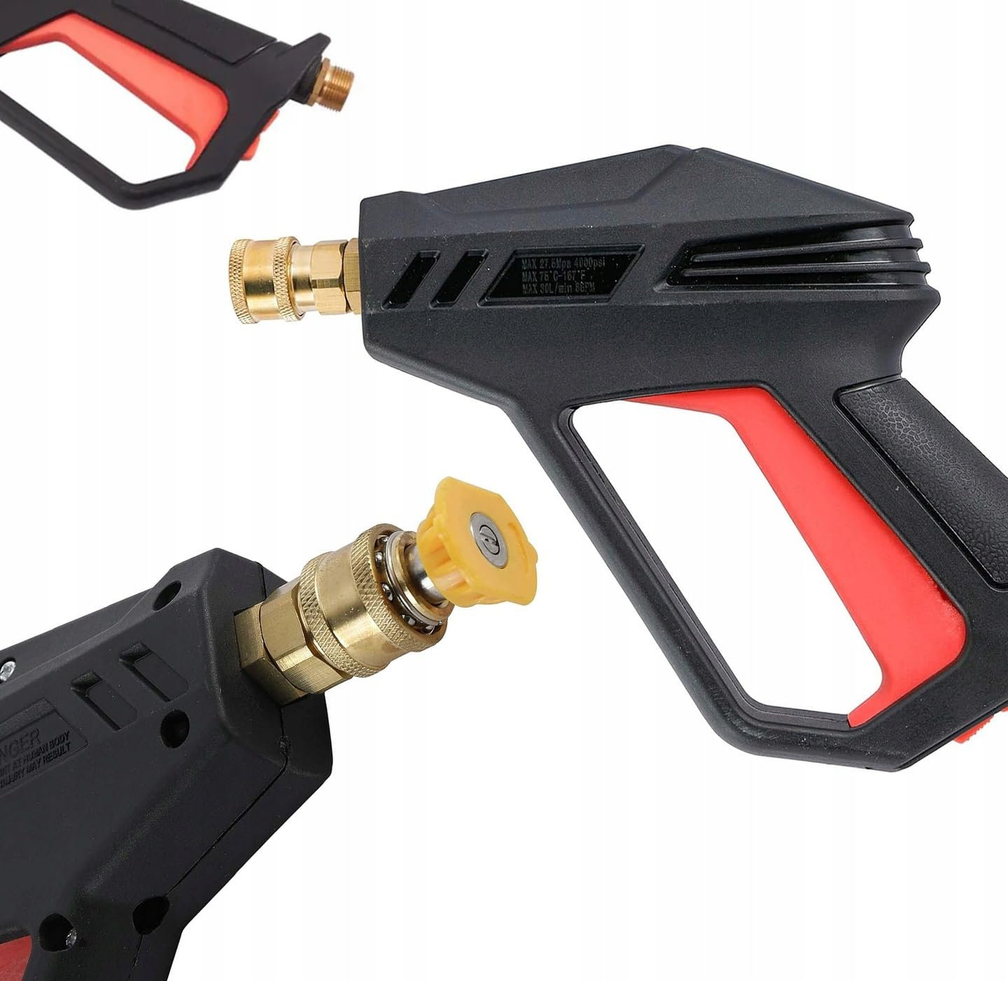 Rosfix Fortis Pistola 4000PSI 5 boquillas adaptador compatible con Karcher HD
