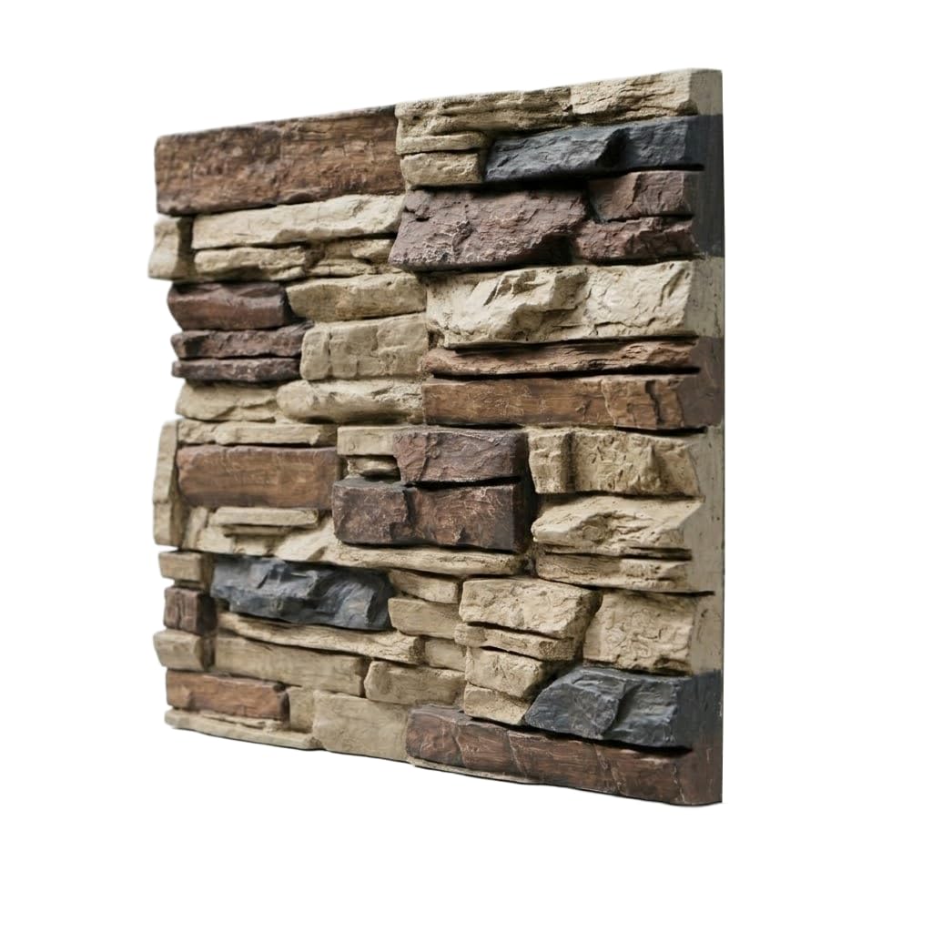 Sample ONLY – NOT Full Panel – Faux Stone Colour Swatch 15 x 20 cm – Nature Spirit – Interior & Exterior