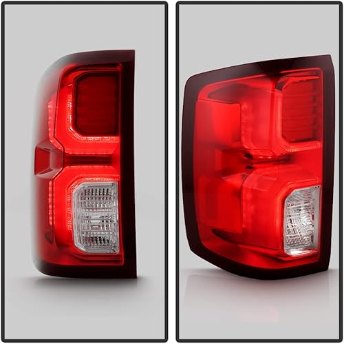 Miniatura 5 de KEEKPO - Para 2016 2017 2018 Chevy Silverado 1500 Fábrica LED Modelo Luces Traseras Lámparas de Freno Reemplazo Par Izquierdo+Derecho