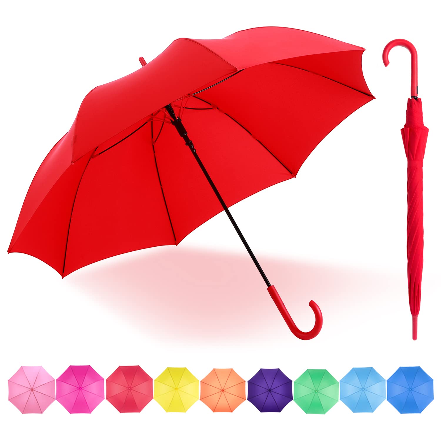 Buy RUMBRELLA UV Stick Umbrella Auto Open UPF 50+ with J Hook Handle