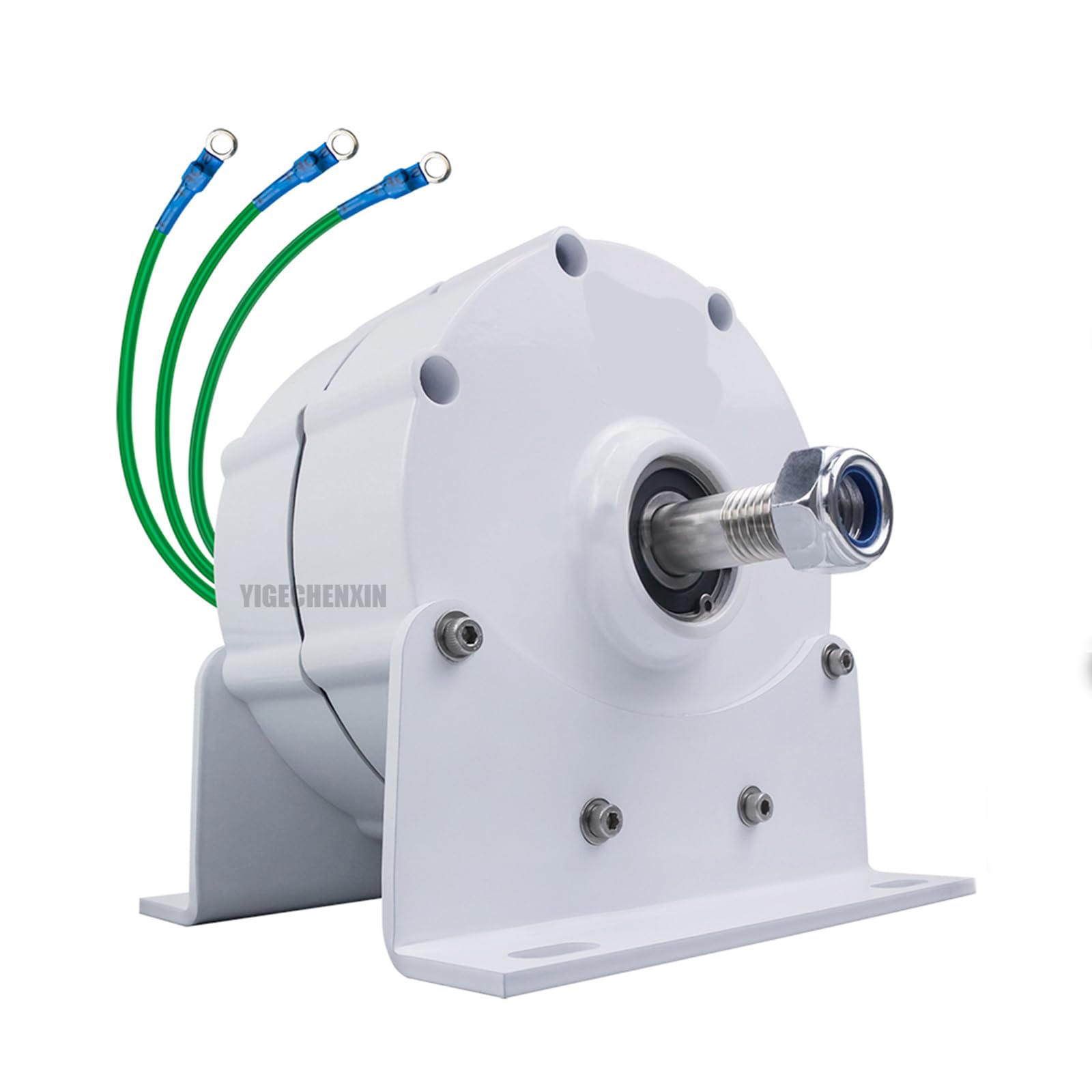 12V-220V 20000W Efficient 3 Phase Gearless Permanent Magnet AC Alternators,600Rpm Electric Wind Turbine for Wind Water Turbine Diesel Engine (With Base),48v