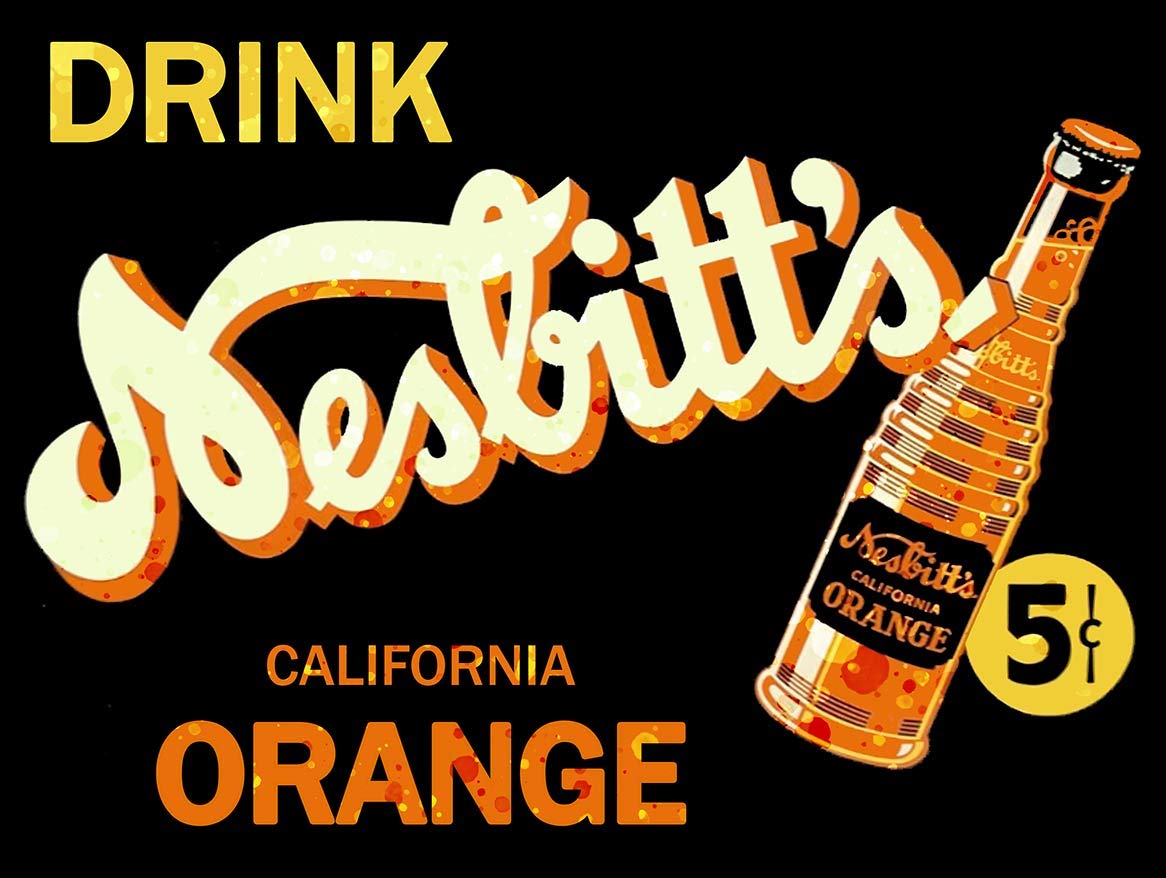 Amazon.com: Drink Nesbitt's Soda Metal Sign, Vintage