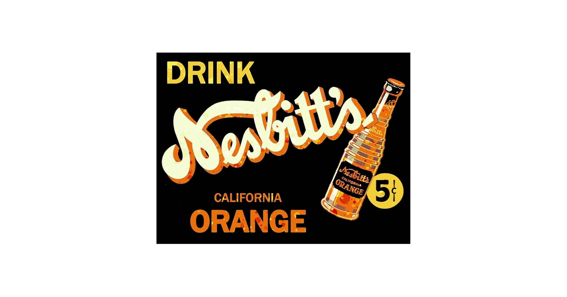 Amazon.com: Drink Nesbitt's Soda Metal Sign, Vintage Advertisement