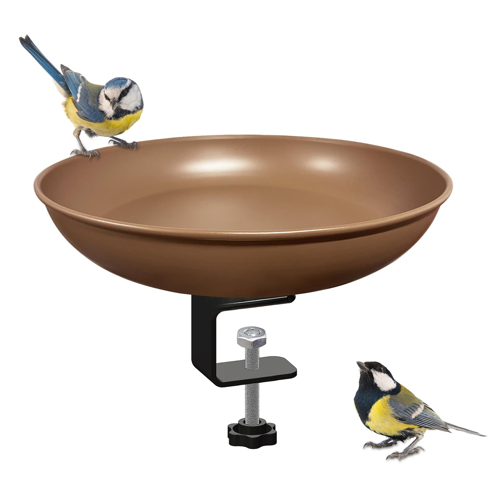 Abbeveratoio Per Uccelli Con Fontana Solare – In Metallo Vintage – Antiruggine – 82x30,5 Cm – Per Esterni, Giardino, Balcone