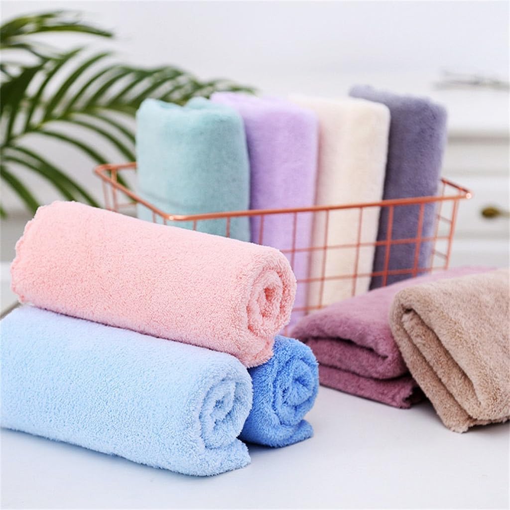 High-Density Coral Velvet Towesl Suction Water Does Not Drop Hair Does Not Fade