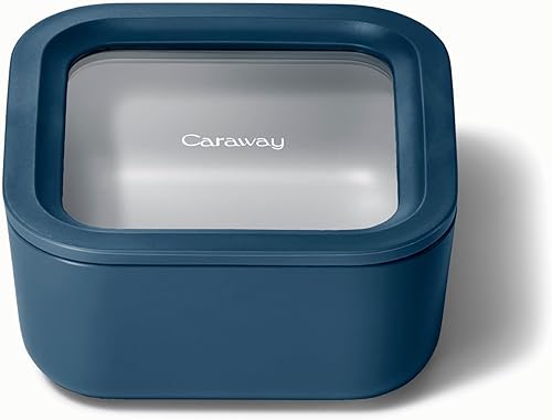 Vista 39 de Caraway Mini recipiente cuadrado para almacenamiento de alimentos, contenedor de almacenamiento de vidrio de 1.75 tazas para alimentos, vidrio