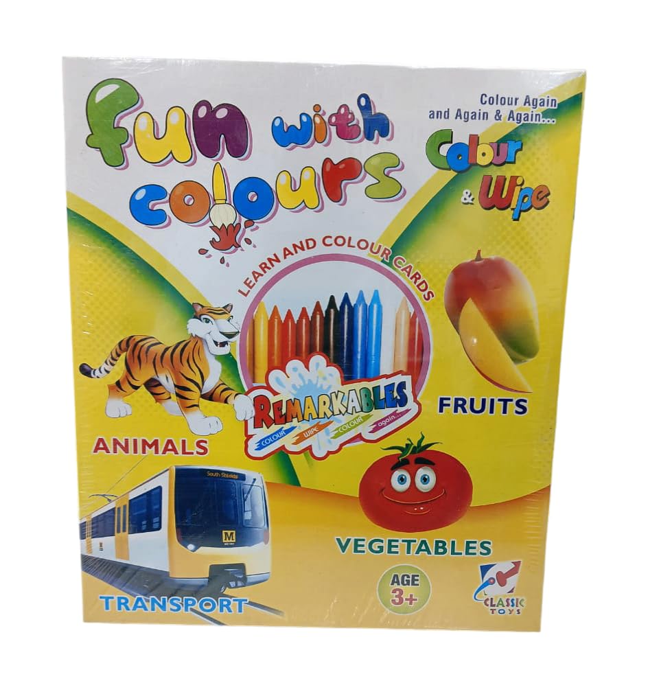 1. Kids Toys Fun with Colours for Kids | Discover Colouring Games, Art Craft Ideas| and Board Game Colouring Sheets for Endless Fun| 3-12 Years