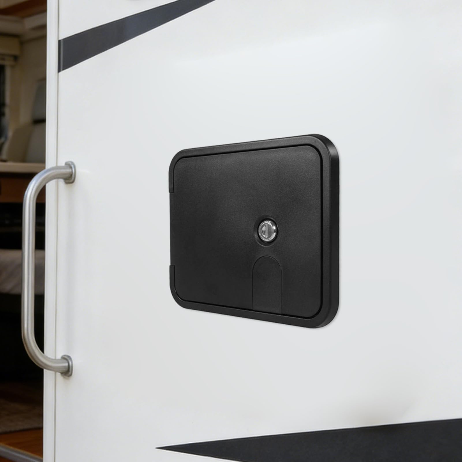 Porta di accesso per camper, resistente alla ruggine, pannello di accesso elettrico per veicoli con robusto design di bloccaggio, ideale per la manutenzione del portello del pavimento della porta di