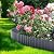 LAVEVE Corrugated Metal Garden Edging - Sturdy Border Perfect for DIY Flower Beds and Landscaping Borders (Dark Gray, 6 Inch x 40FT)