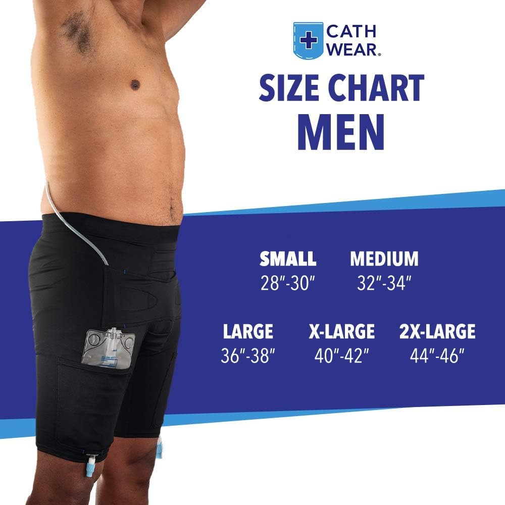 Best Deal Product Cathwear Catheter Leg Bag Underwear - Leg Bag Holder for Men & Women - Catheter Supplies Compatible with Foley, Nephrostomy, Suprapubic & Biliary Catheters Holds (2) 600ml Leg Bags - Black - Medium Get Special Price Cathwear Catheter Leg Bag Underwear - Leg Bag Holder for Men & Women - Catheter Supplies Compatible with Foley, Nephrostomy, Suprapubic & Biliary Catheters Holds (2) 600ml Leg Bags - Black - Medium