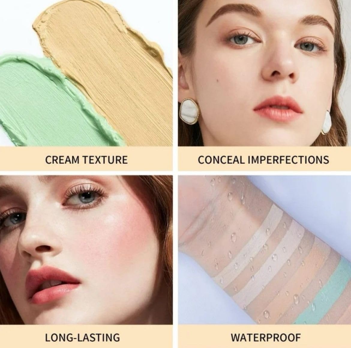 GLAMWAY Cosmetics Ultra Pro Concealer Palette Waterproof ConcealerCorrector With Full Coverage |Easily Blendable Concealer| 3 in 1 Palette- Conceal Corect & Contour | Crease Resistance |Long Lasting |Oil Control with Matte Finish | Toxic & Cruelty Free | Concealer 6-IN-1 Shades (02, 18 gm) 4