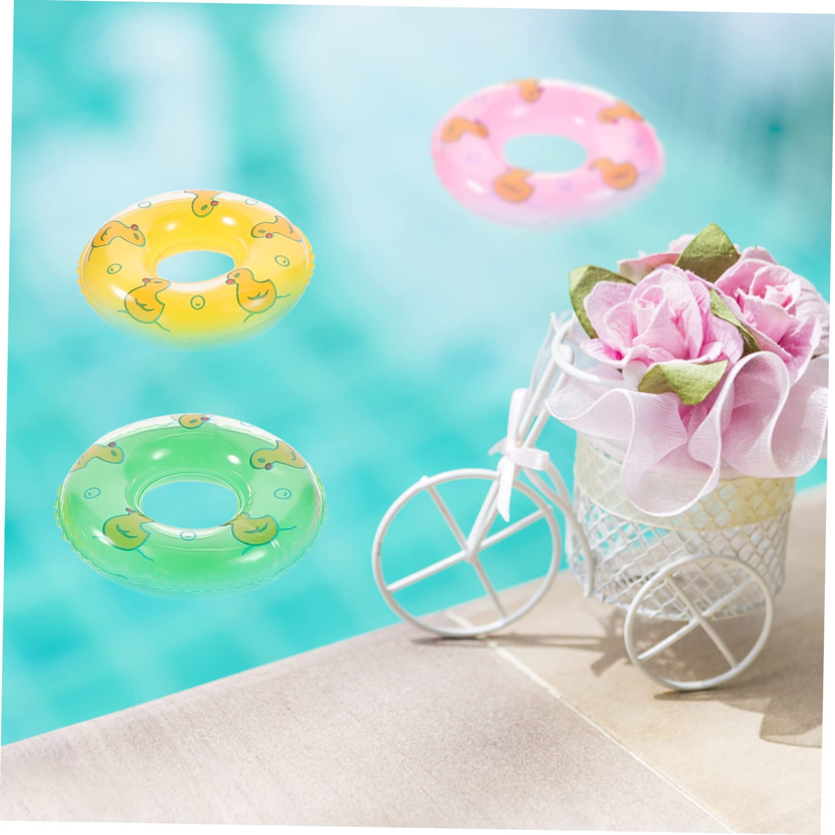 Mini Anelli Da Nuoto Per Case Delle Bambole - Set 5 Pezzi Decorativi - Foto 4