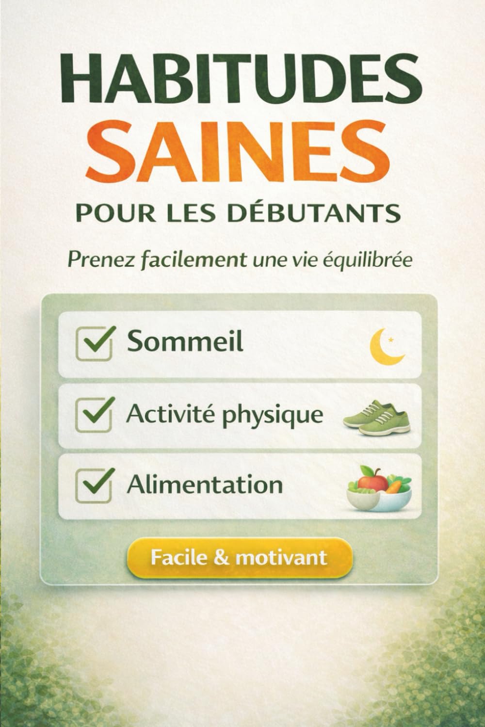 habitudes saines pour les débutants: le guide pas à pas pour une vie équilibrée