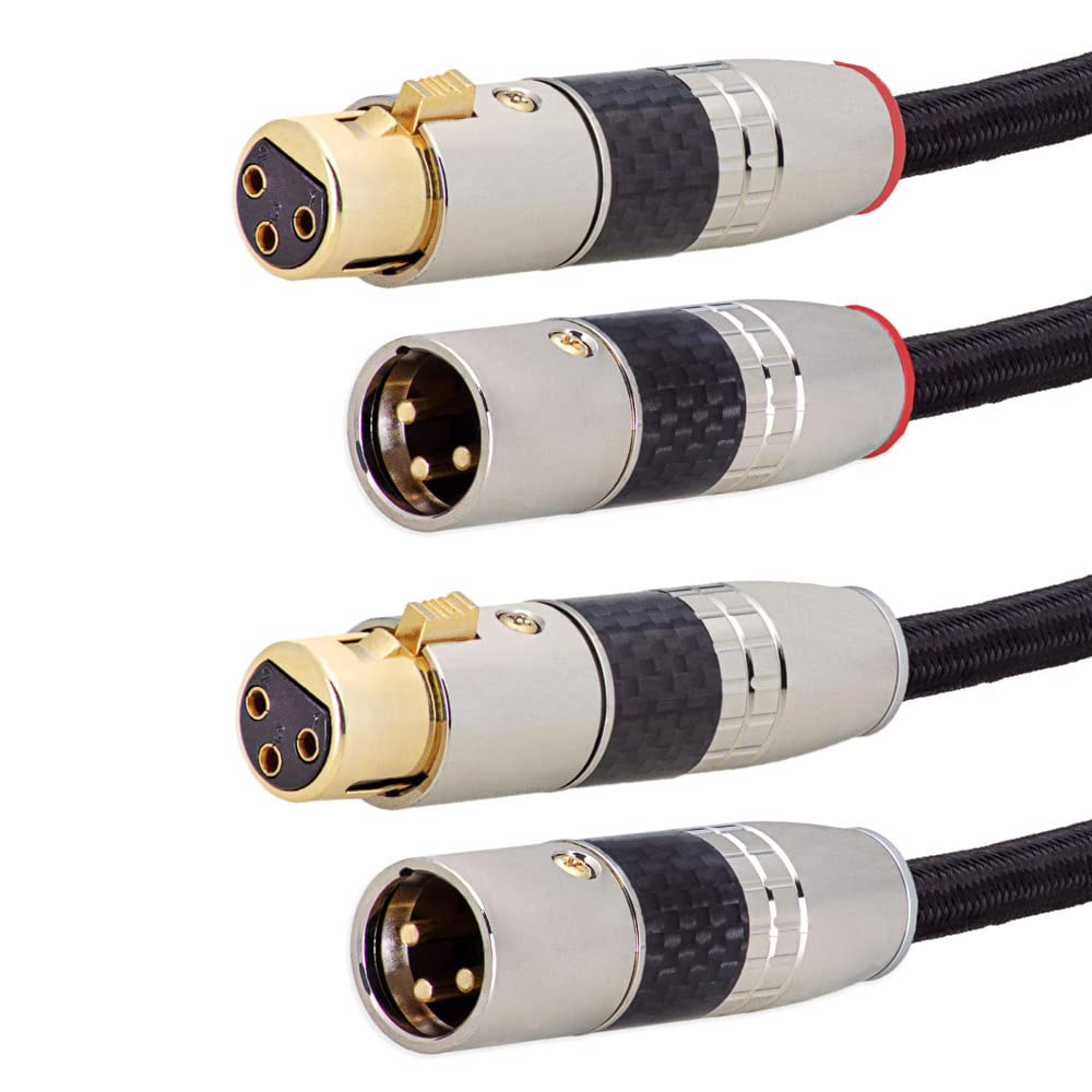 XLR 3 Pin Kabel/XLR Stecker auf XLR Buchse Audio Hifi Boxen Lautsprecher Mikrofonkabel DMX OFC-Kupfer (3)