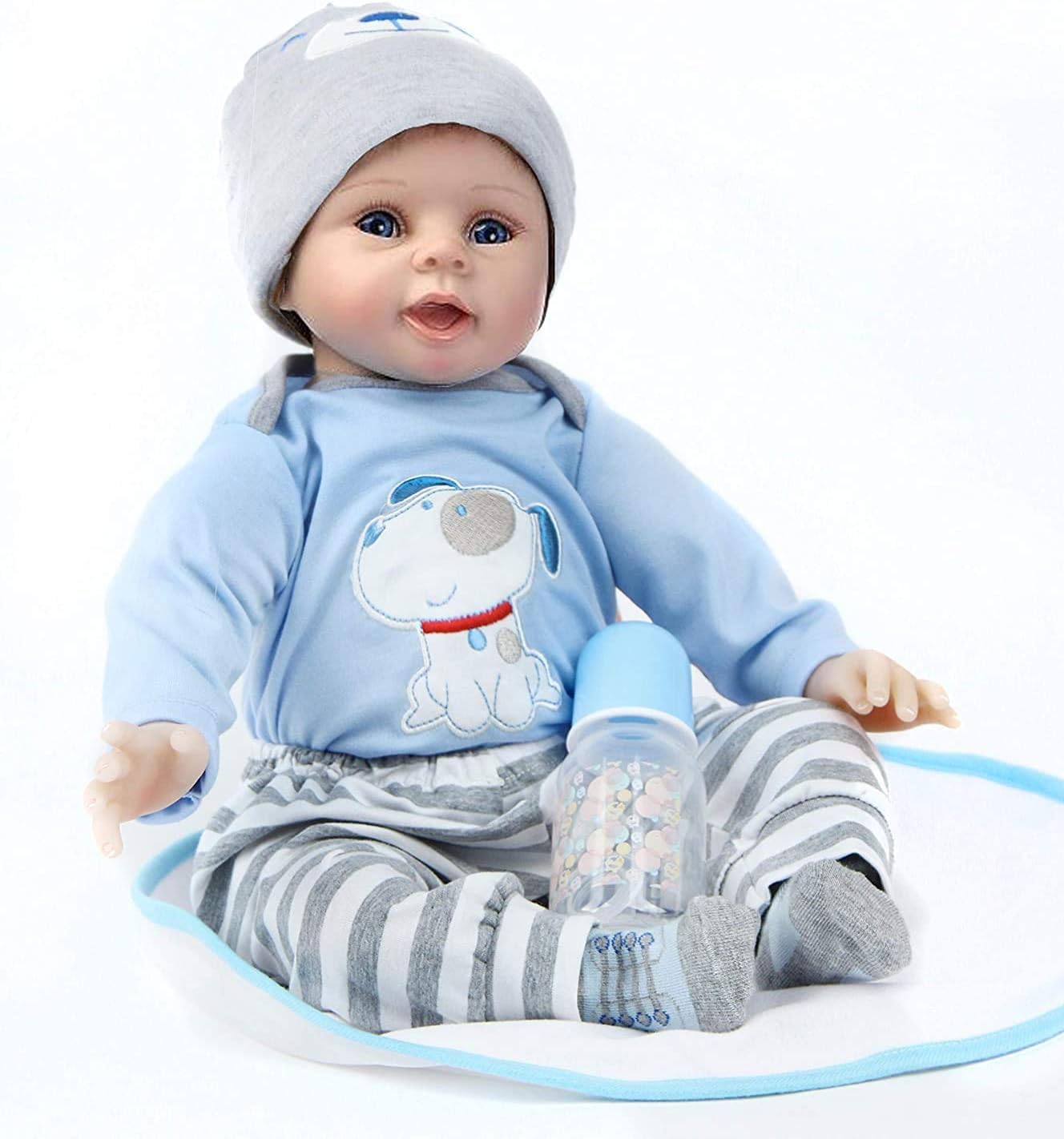 ZIYIUI Bambola Reborns Neonato Realistico, Bambola Bambino Morbida di 50 cm, con Accessori