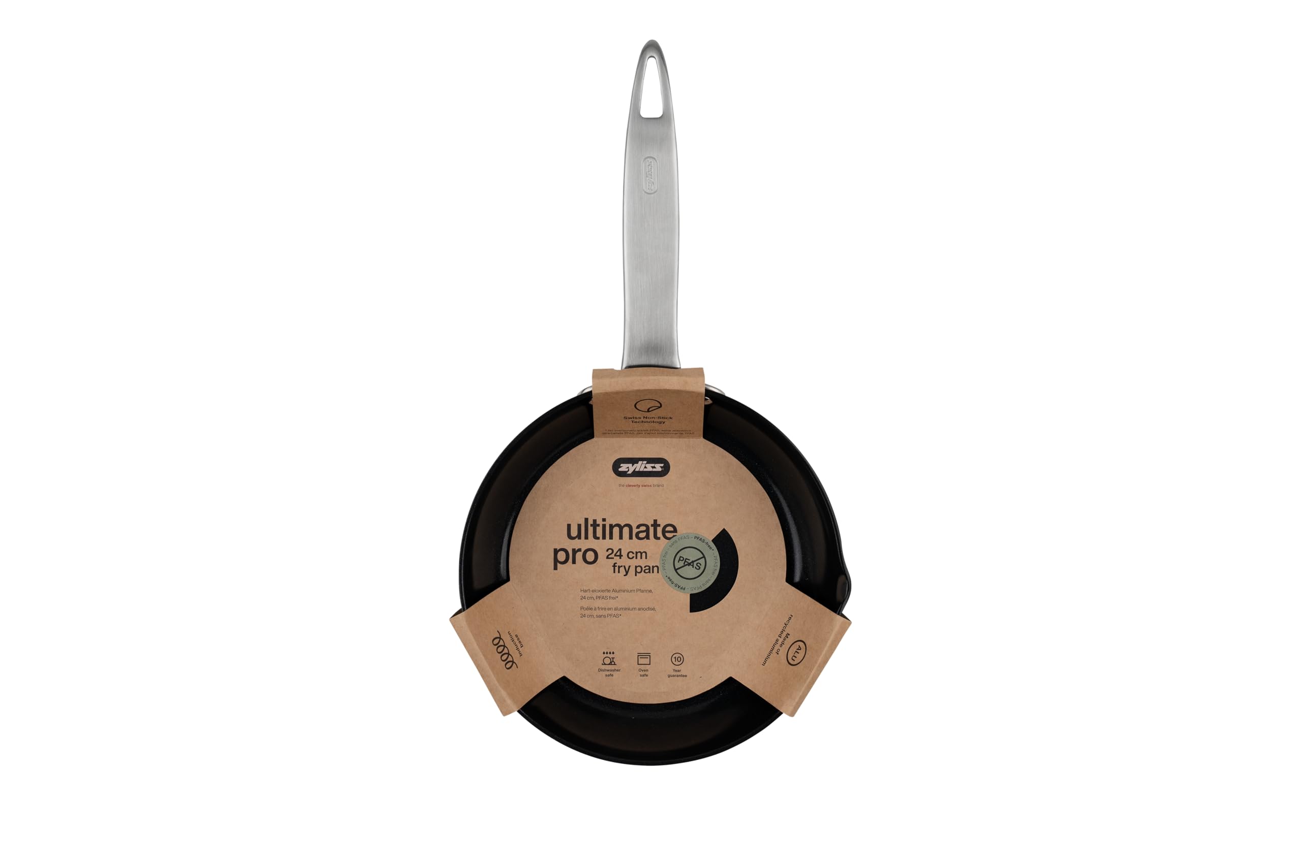 Zyliss Non-Stick Ultimate Pro Ceramic Frying Pan 24cm, PFAS Free, Made from Recycled Aluminium, Easy Clean - Image 2