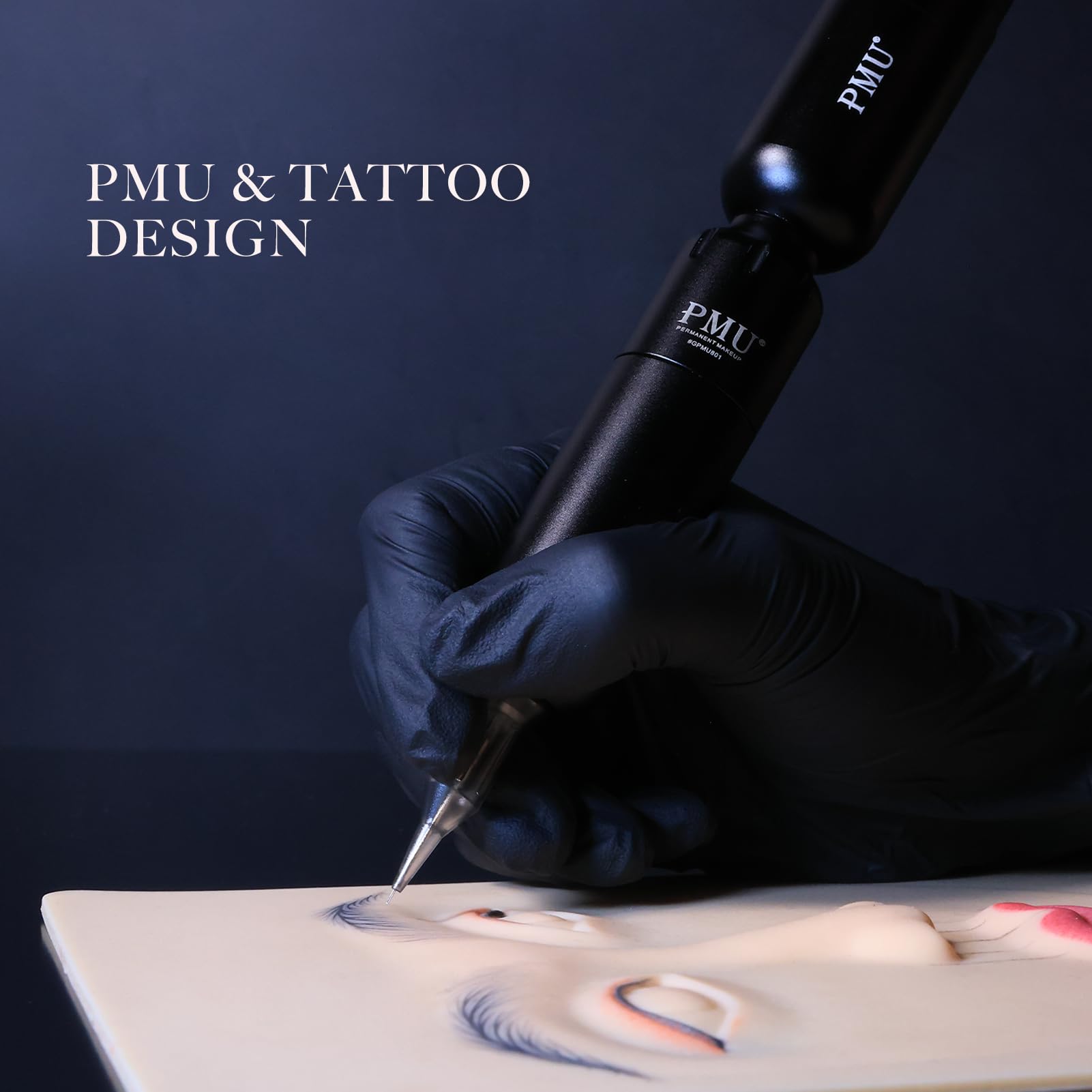 PMU Macchinetta Tatuaggi Rotativa Kit con Aghi Fili Silenziosa Portatile | Macchina Silenziosa dei Principianti e Tatuatori Professionisti