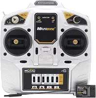 LAURAG Transmissor MC6C 2.4GHz 6CH modo 1 de controle remoto transmissor e receptor MC6RE sistema de rádio para RC avião drone multirotor carro barco