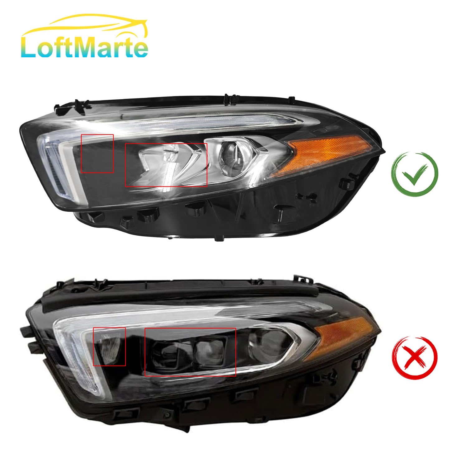 Amazon.com: LoftMarte 1779060806 LED Headlight W/Control Module 