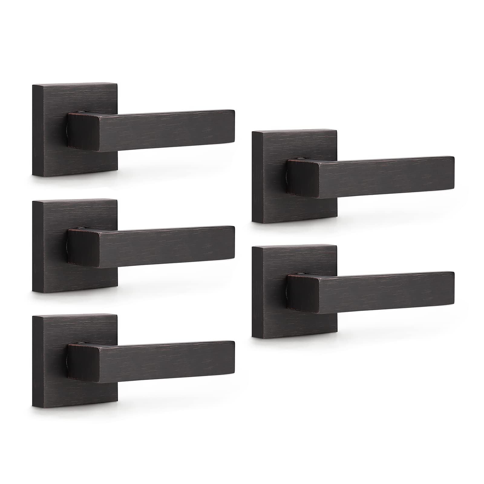 Brushed Nickel Keyed Door Handles - Secure & Stylish -29