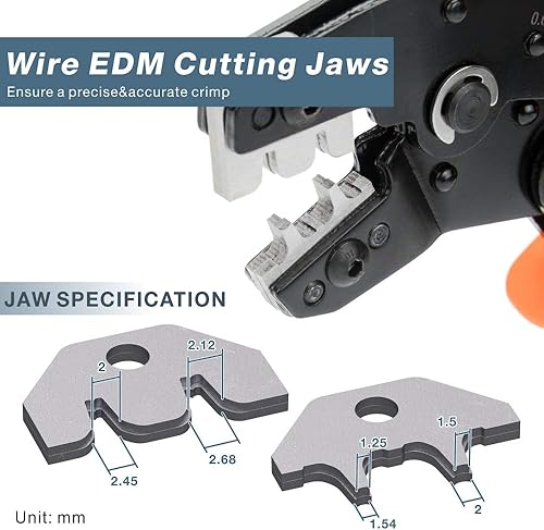 Miniatura 9 de Iwiss - Herramientas de engarzado para 008 y 10 mm2 18-28 AWG PH20  XH254  Dupont 254  28  30  396  48  KF2510  JST Alicates de crimpado de terminal