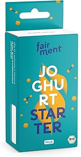 Gesponserte Anzeige – Fairment Bio Joghurtkulturen für Naturjoghurt - Joghurtferment Starterkulturen für bis zu 30x 1 Lite...