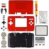 New Full Housing Shell Cover Case with Buttons for DS NDS Console - Red.