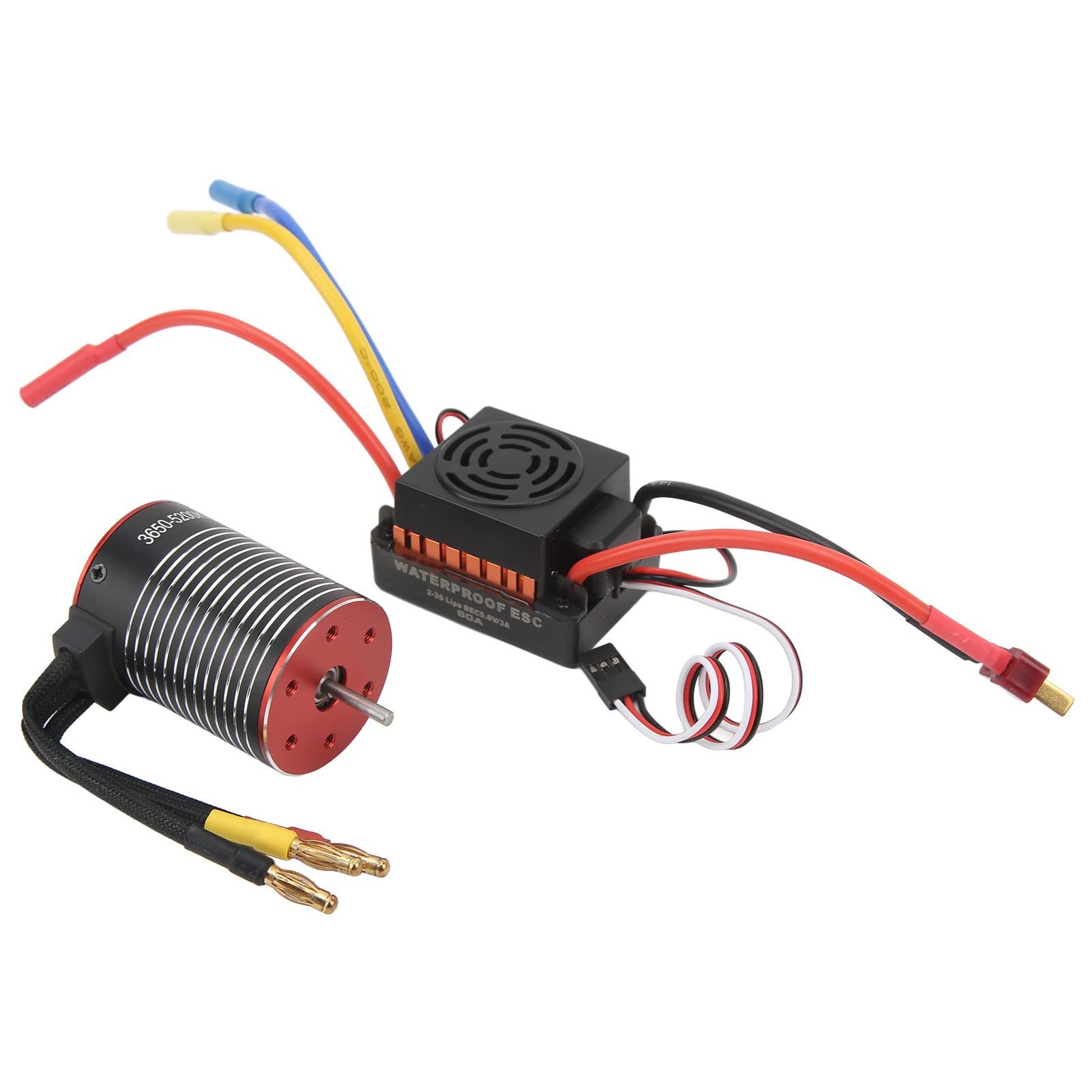 Moteur Sans Balais RC Combo ESC 60A ESC S3650 5200KV Kit RC Voiture Camion Crawler Conception Etanche A Couple Eleve Type Universel Alliage Aluminiu 94962010 Moteur Sans Balais RC Combo ESC 60A ESC S3650 5200KV Kit RC Voiture Camion Crawler Conception Etanche A Couple Eleve Type Universel Alliage Aluminiu 94962010